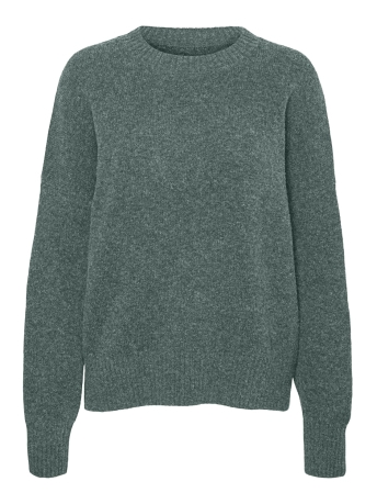 Vero Moda Trui VMBOOM LS O-NECK PULLOVER GA NOOS 10320463 BALSAM GREEN/MELANGE