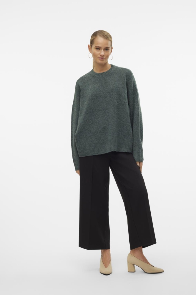 VMBOOM LS O-NECK PULLOVER GA NOOS 10320463 BALSAM GREEN/MELANGE