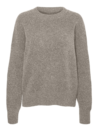 Vero Moda Trui VMBOOM LS O-NECK PULLOVER GA NOOS 10320463 MOON ROCK/MELANGE