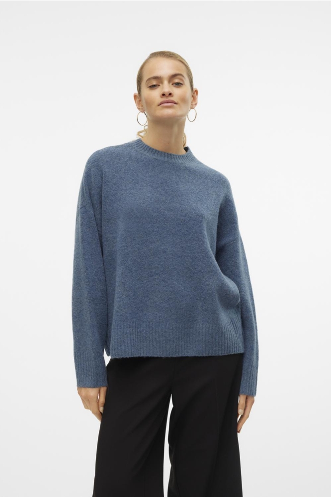 VMBOOM LS O-NECK PULLOVER GA NOOS 10320463 CHINA BLUE/MELANGE