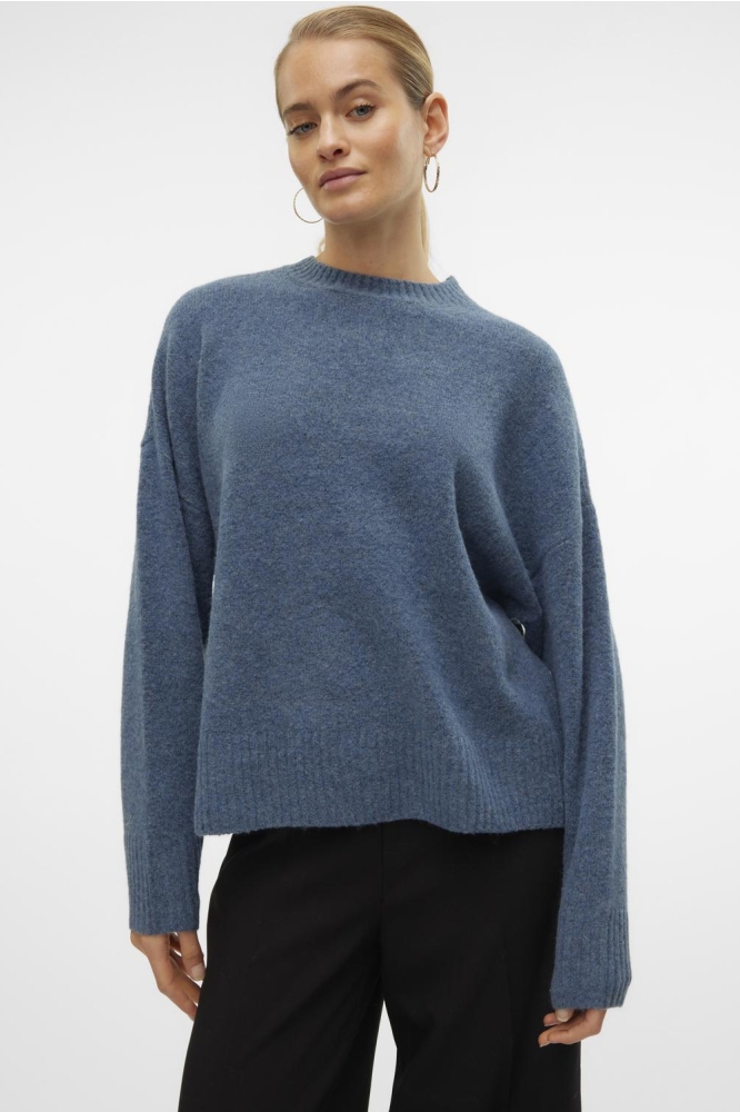 VMBOOM LS O-NECK PULLOVER GA NOOS 10320463 CHINA BLUE/MELANGE