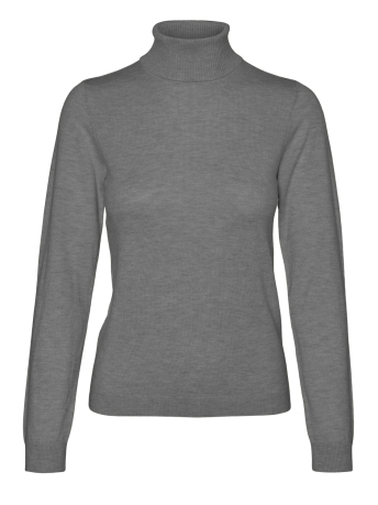 Vero Moda Trui VMIRIS LS ROLLNECK PULLOVER GA NOOS 10320450 MEDIUM GREY MELANGE