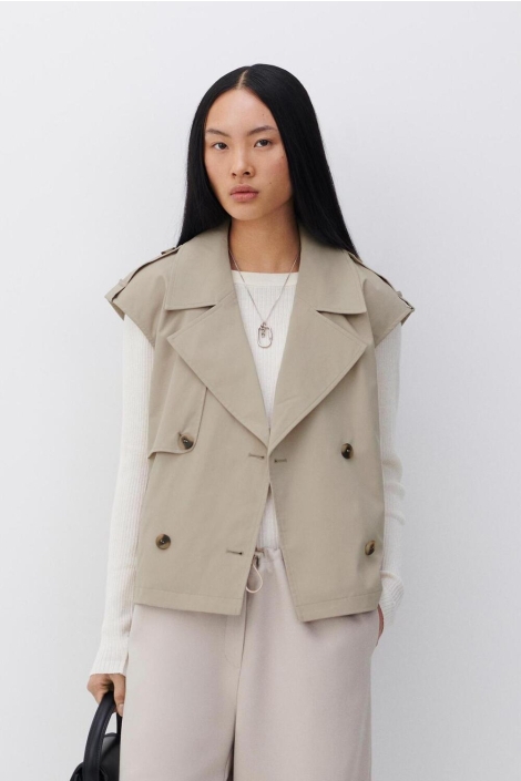 Vila viemelie l/s trench vest