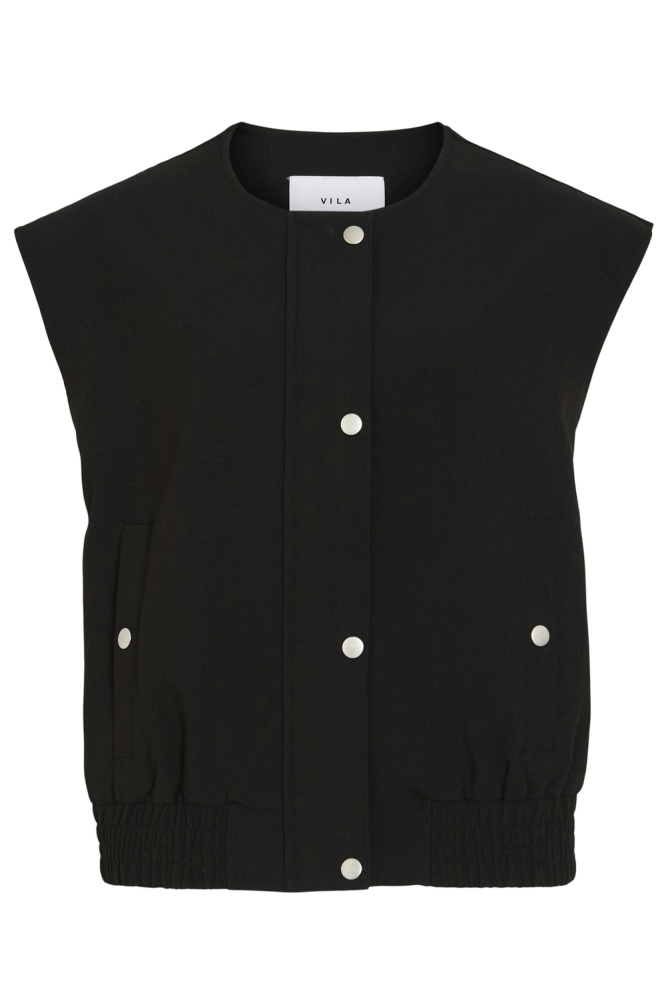 VILIVA O-NECK S/L VEST 14104090 Black Beauty