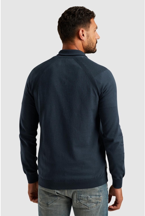 Cast Iron half zip collar essential cotton s