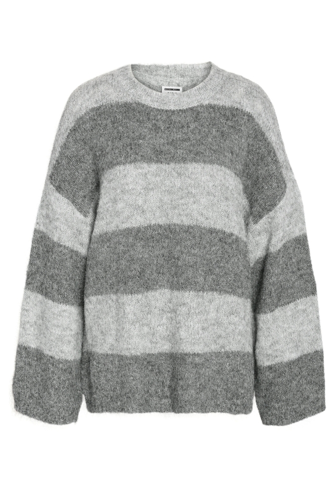 NMSUTTON L/S OVERSIZE KNIT NOOS 27031244 Light Grey Melange