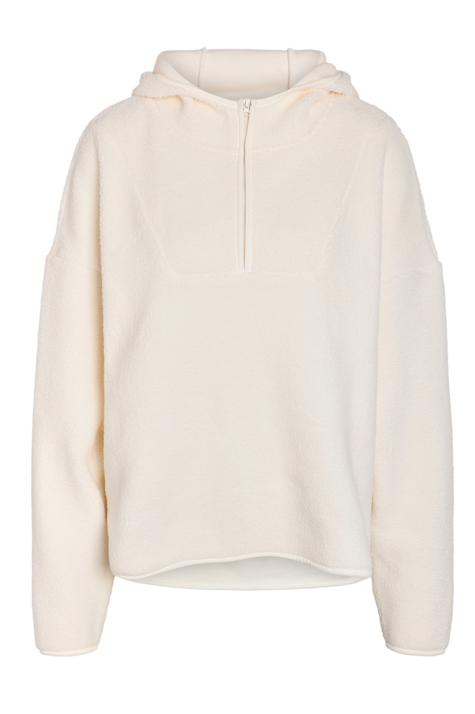 NMCOZY L/S HALFWAY ZIP SWEATER JRS 27030631 Eggnog