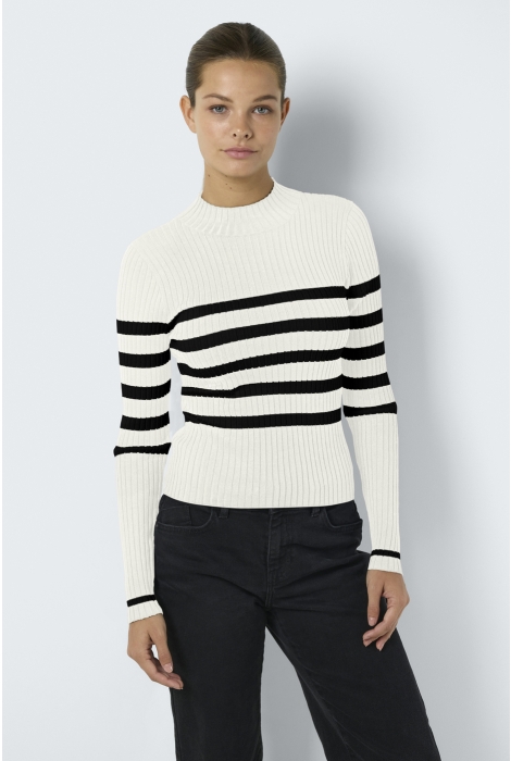 Noisy may nmfifi l/s high neck rib knit fwd n