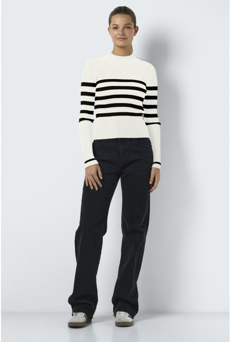 Noisy may nmfifi l/s high neck rib knit fwd n