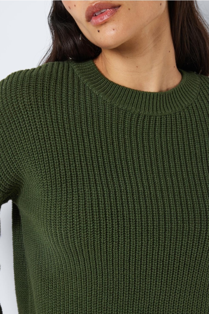 NMMAYSA L/S O-NECK KNIT NOOS 27021536 Kombu Green