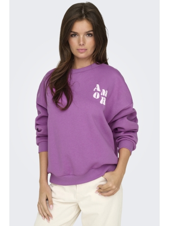 Only Trui ONLMAREY L/S O-NECK PRINT BOX CS SW 15337658 Liatris/Amor