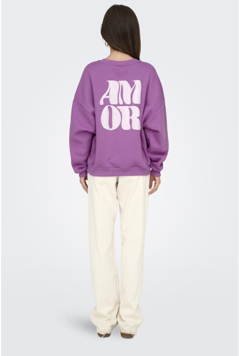 Only onlmarey l/s o-neck print box cs sw