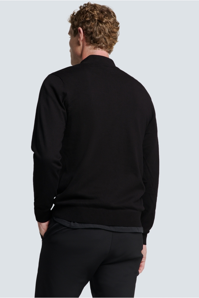 TIMELESS BASIC HALF ZIP TRUI N2185 020 BLACK