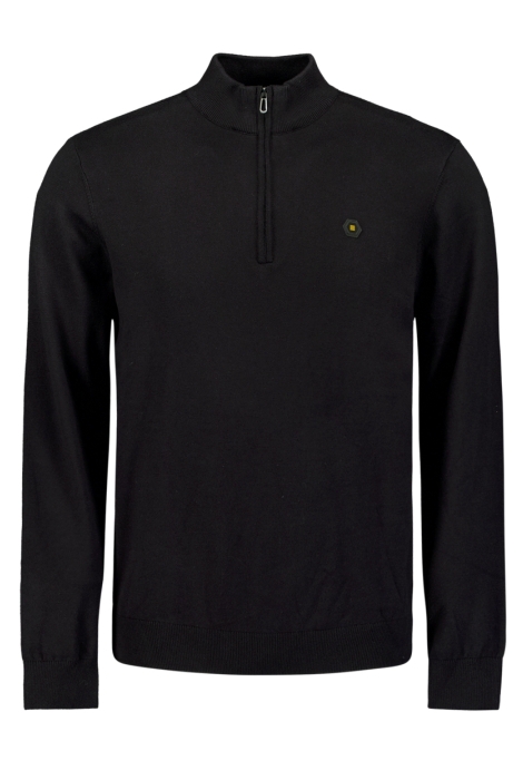 NO-EXCESS pullover half zip 2 coloured melang