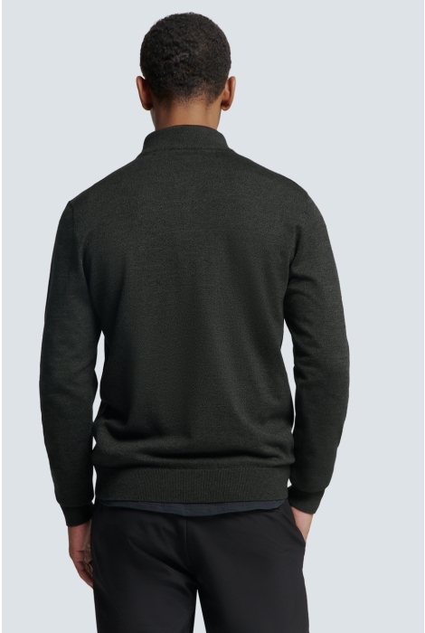 NO-EXCESS pullover half zip 2 coloured melang