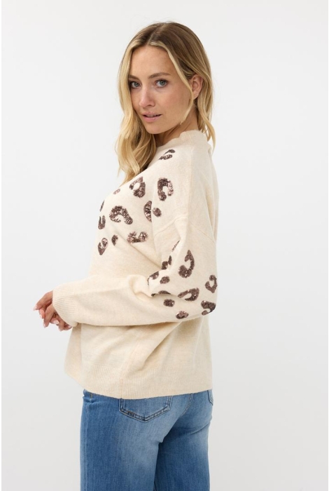 EsQualo sweater animal sequins