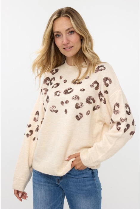 EsQualo sweater animal sequins