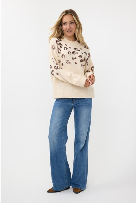 EsQualo sweater animal sequins