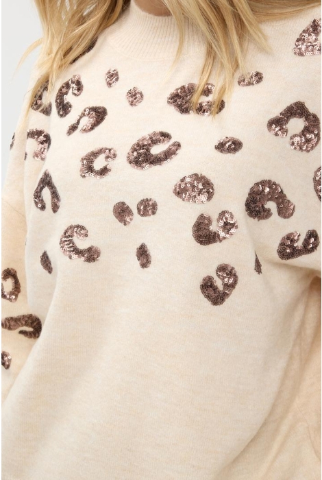 EsQualo sweater animal sequins