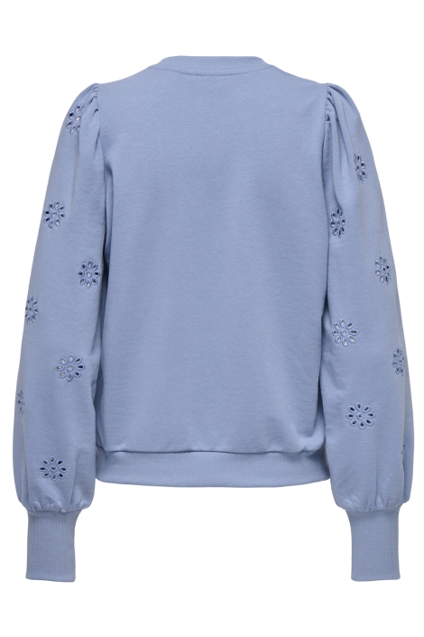 Only onlfemme l/s puff embroidery ub swt