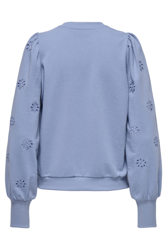 ONLFEMME L/S PUFF EMBROIDERY UB SWT 15315687 TEMPEST