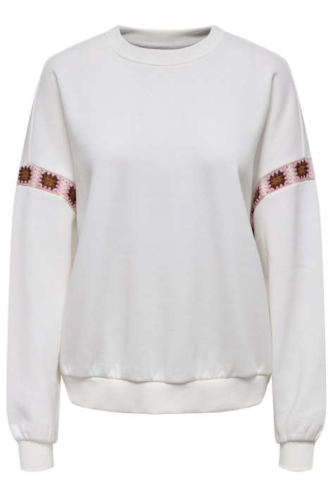 Only onlluni l/s o-neck embroidery cs sw