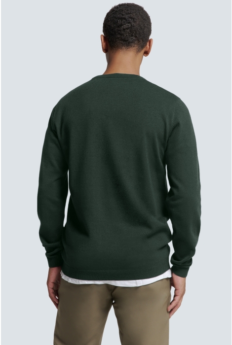 NO-EXCESS pullover crewneck 2 coloured melang