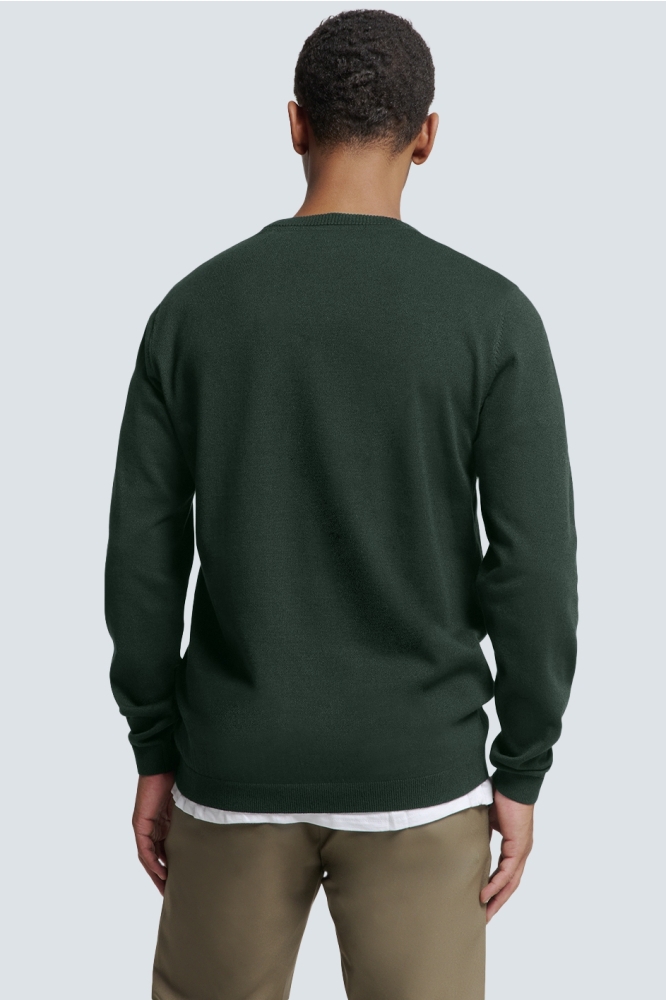 TRUI MET RONDE HALS 25210880SN 052 DARK GREEN