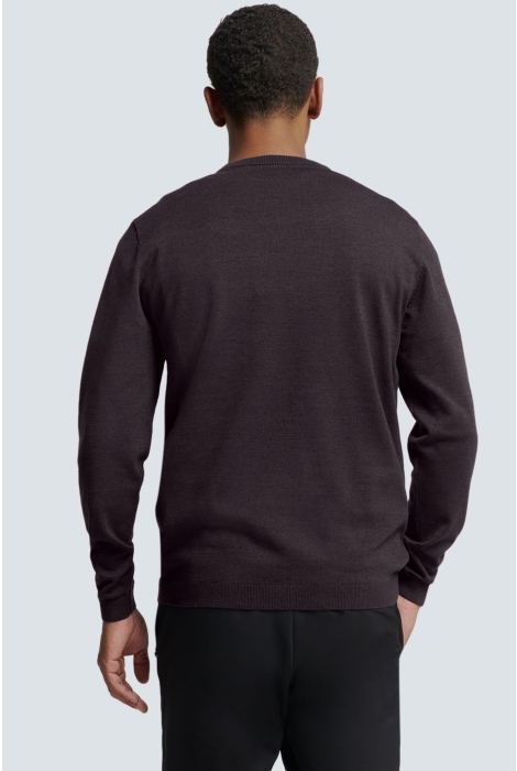 NO-EXCESS pullover crewneck 2 coloured melang