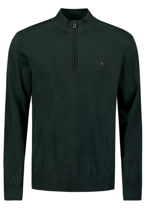 NO-EXCESS pullover half zip 2 coloured melang