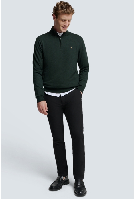 NO-EXCESS pullover half zip 2 coloured melang