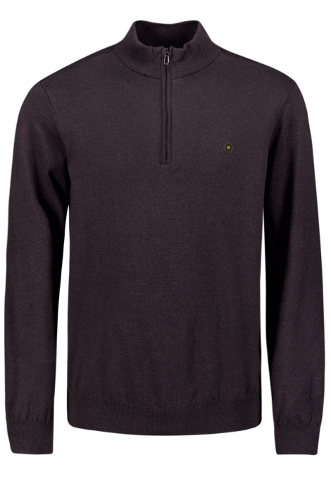 NO-EXCESS pullover half zip 2 coloured melang