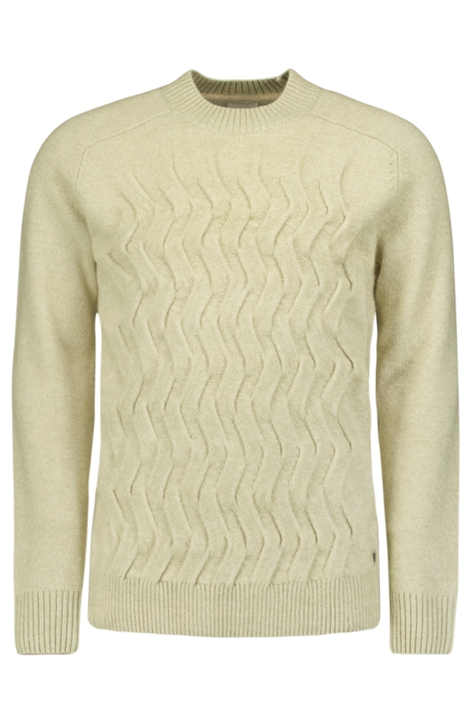 SWEATER MET ZIGZAG PATROON 25210914 122 CEMENT