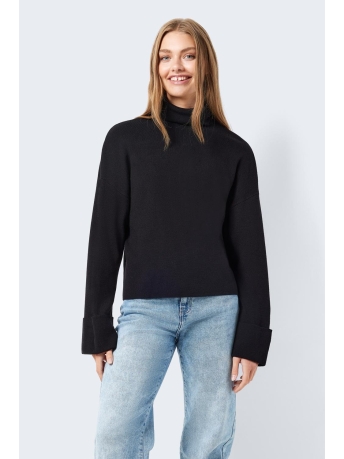 Noisy may Trui NMCLOE L/S ROLL NECK KNIT S 27027545 BLACK