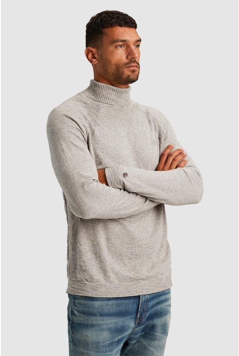 Cast Iron roll neck cotton heather