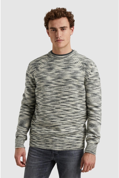 Cast Iron crewneck regular fit soft space bl