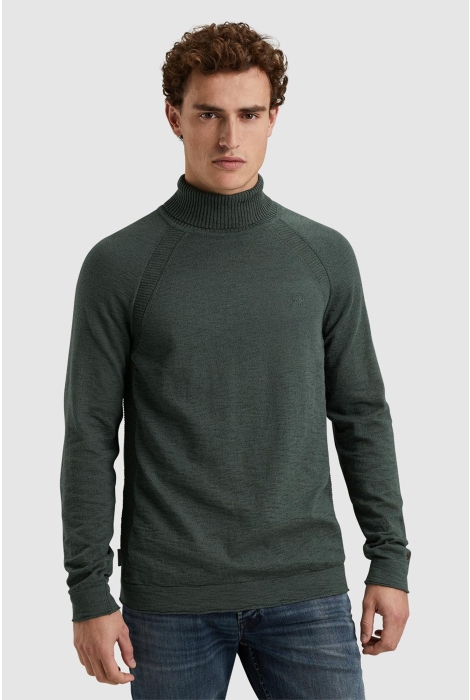 Cast Iron roll neck cotton heather