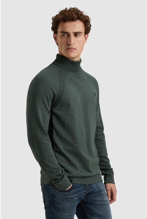 Cast Iron roll neck cotton heather