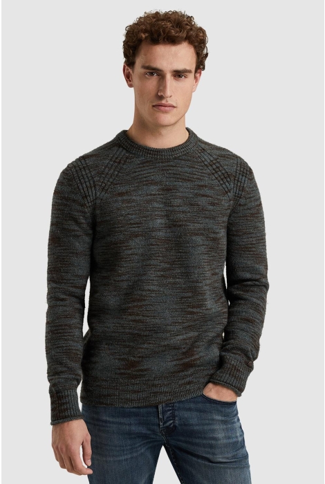 Cast Iron crewneck regular fit soft space bl