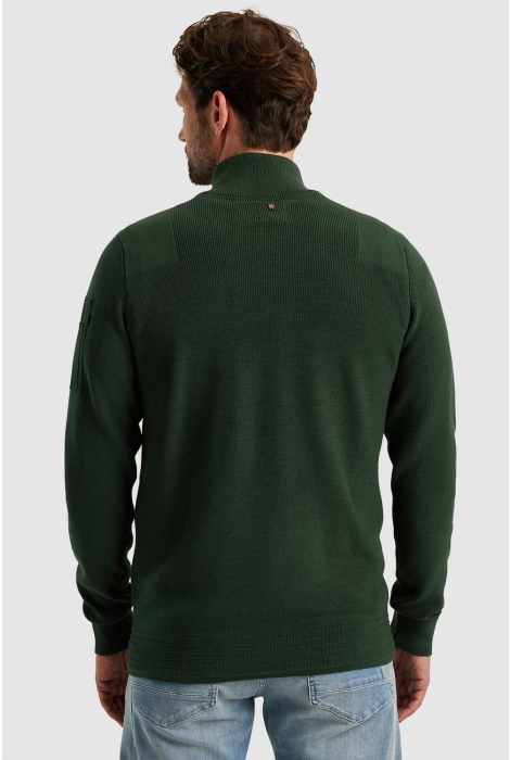 PME legend half zip collar cotton knit