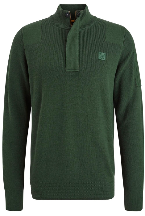 PME legend half zip collar cotton knit