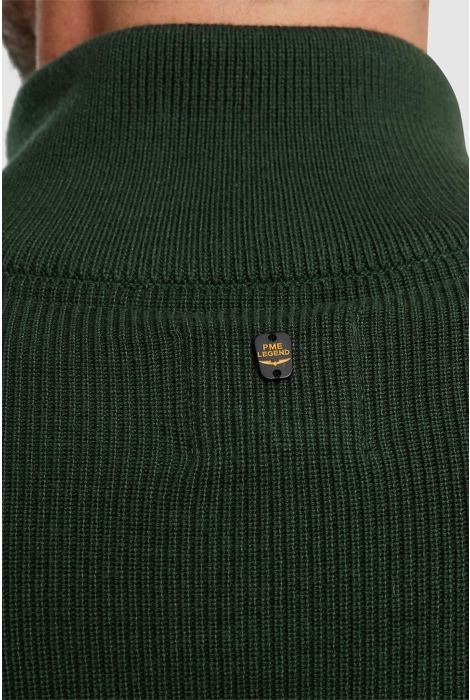 PME legend half zip collar cotton knit