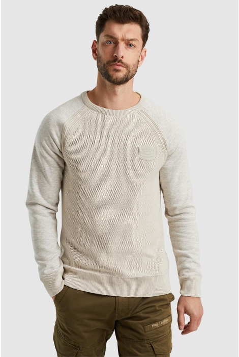 PME legend r-neck knit sweat combination