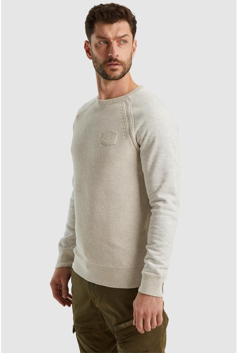 PME legend r-neck knit sweat combination