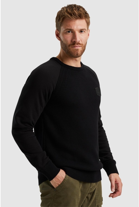 PME legend r-neck knit sweat combination