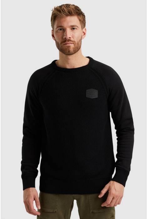 PME legend r-neck knit sweat combination