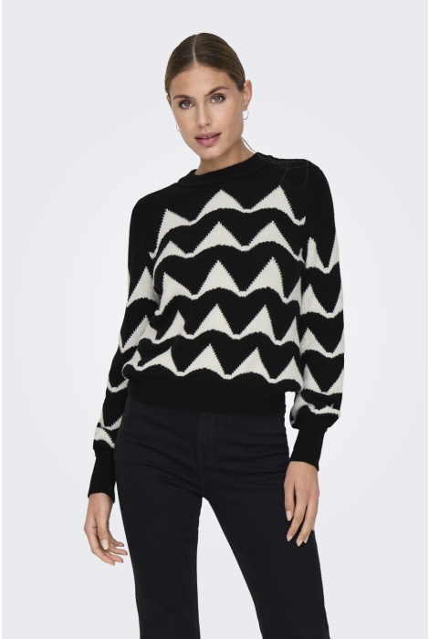 Jacqueline de Yong jdytina l/s jacquard pullover knt