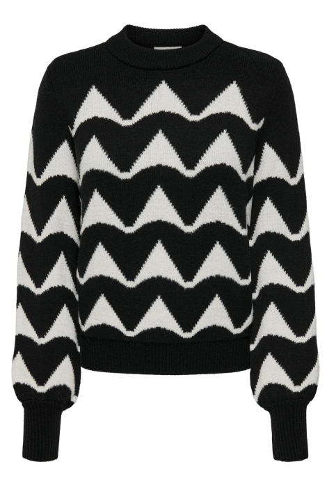 Jacqueline de Yong jdytina l/s jacquard pullover knt