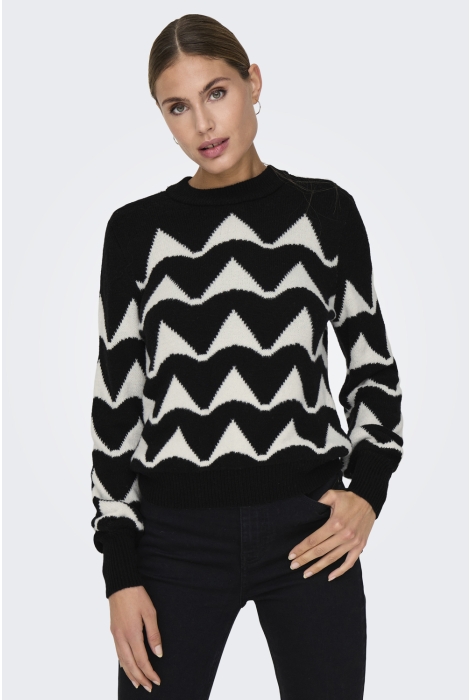 Jacqueline de Yong jdytina l/s jacquard pullover knt