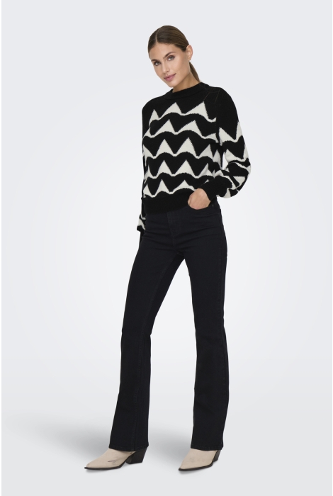 Jacqueline de Yong jdytina l/s jacquard pullover knt